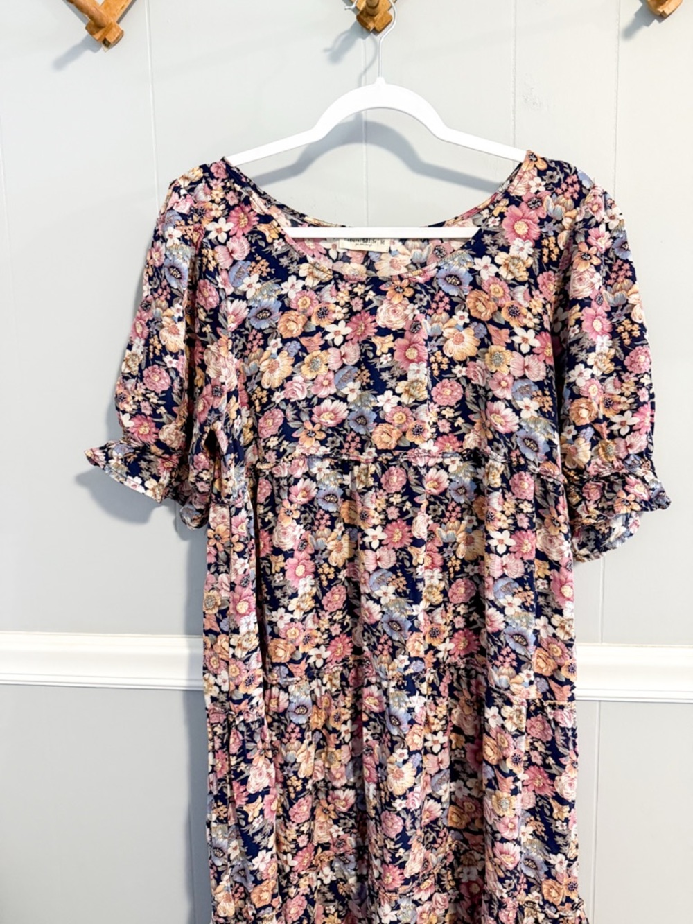 Natural Life Lucia Floral Tiered Maxi Dress - Picture 3 of 5